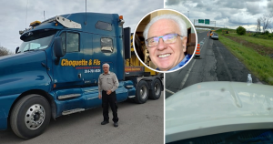 Photo Jacques Dubé truck driver at Signalisation Choquette & Fils.