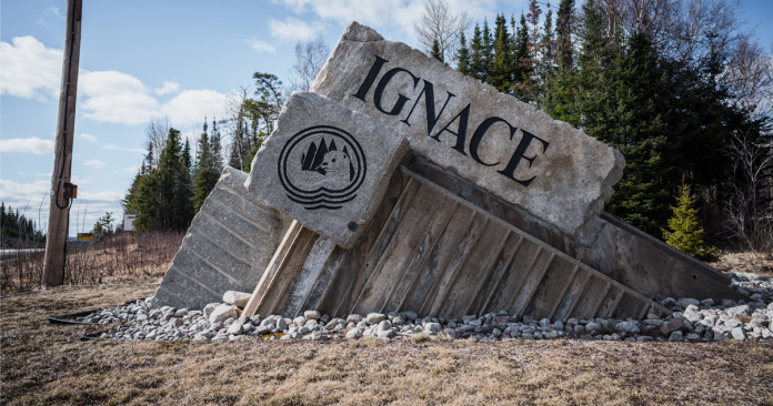 Ignace, Ontario, at the center of concerns about the nuclear waste storage project and transportation along Highways 11 and 17.